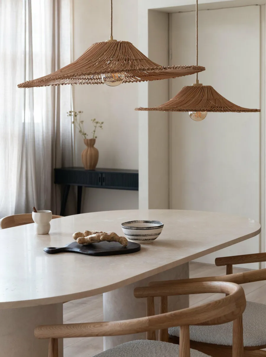 Good&Mojo Hanglamp Cancun rotan ø70 naturel L Clearance