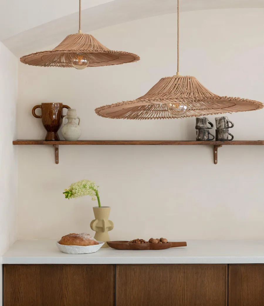 Good&Mojo Hanglamp Cancun rotan ø70 naturel L Clearance