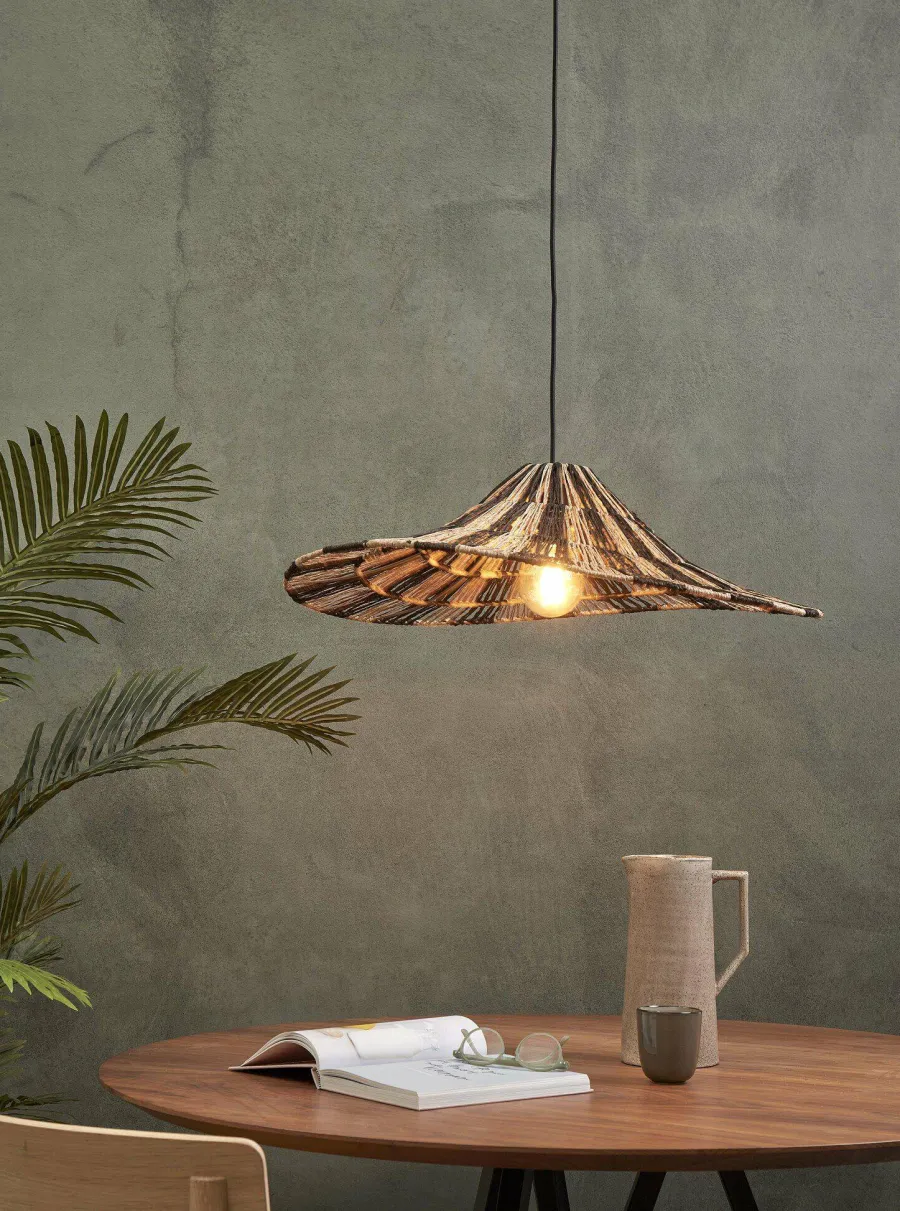 Good&Mojo Hanglamp Cuzco dia.65cm zwart/naturel Best