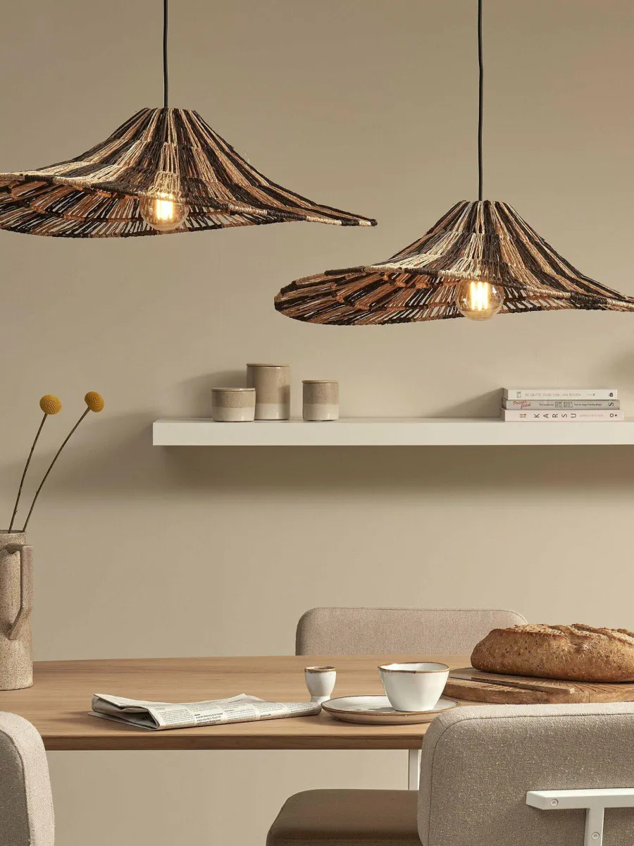 Good&Mojo Hanglamp Cuzco dia.65cm zwart/naturel Best