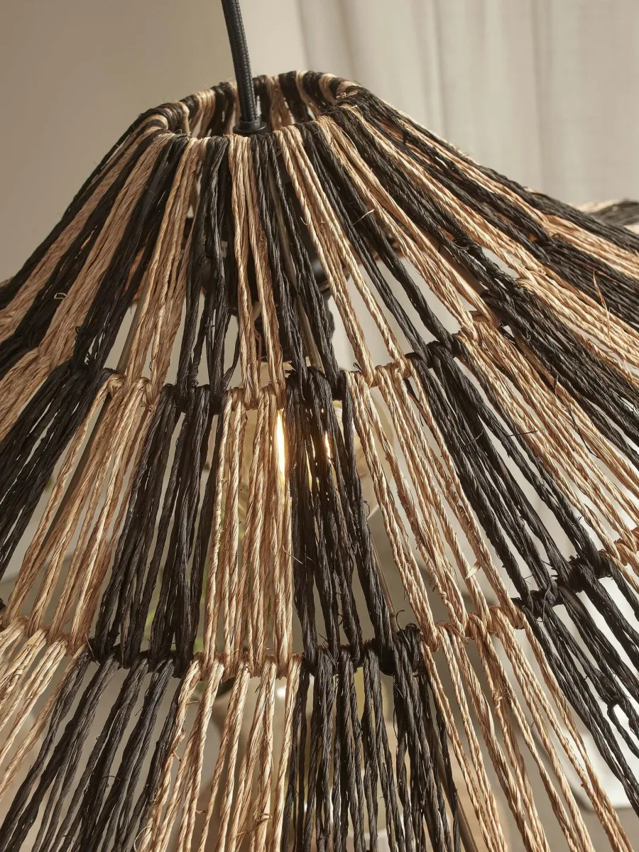 Good&Mojo Hanglamp Cuzco dia.65cm zwart/naturel Best