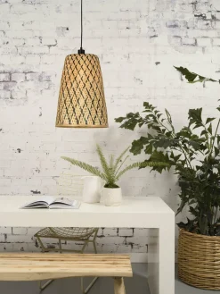 Good&Mojo Hanglamp Kalimantan bamboe/taps Ø34 S Discount