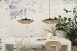Good&Mojo Hanglamp Kalimantan bamboe plat Ø60 M
