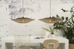 Good&Mojo Hanglamp Kalimantan bamboe plat Ø87 L Online