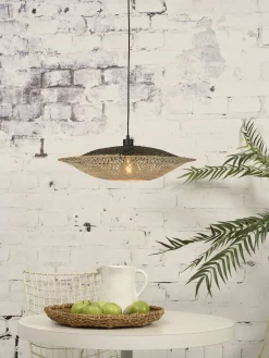 Good&Mojo Hanglamp Kalimantan bamboe plat Ø44 S Outlet