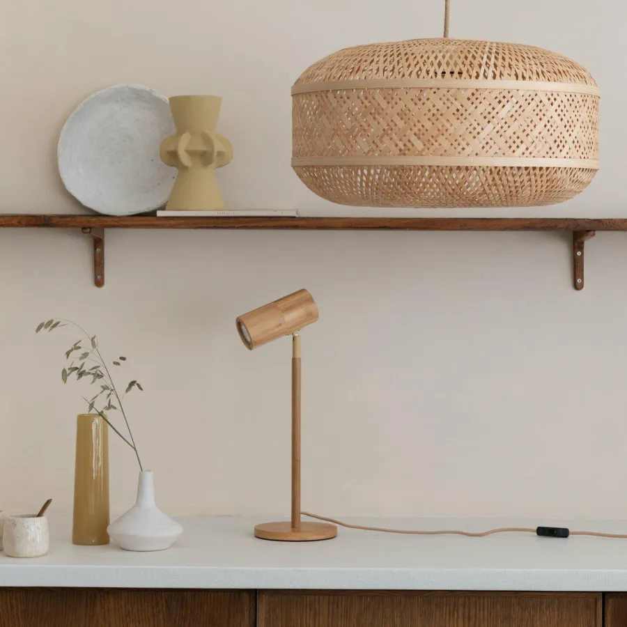 Good&Mojo Hanglamp Langkawi bamboe ø50xh.25cm naturel New