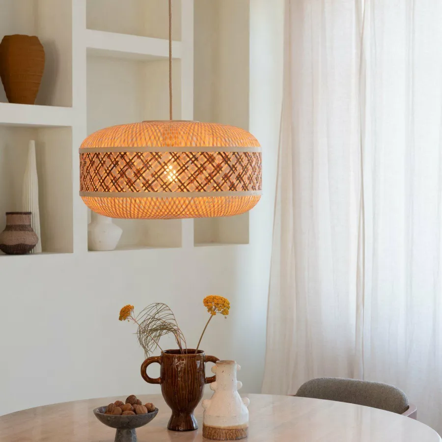 Good&Mojo Hanglamp Langkawi bamboe ø50xh.25cm naturel bruin