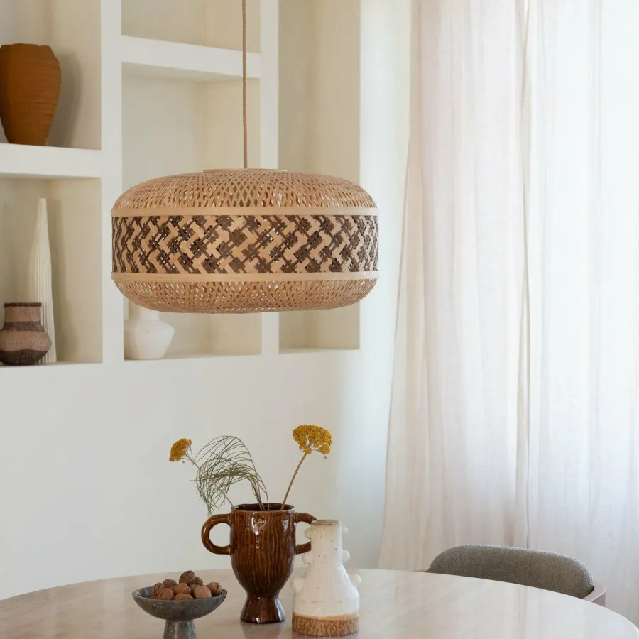 Good&Mojo Hanglamp Langkawi bamboe ø50xh.25cm naturel bruin
