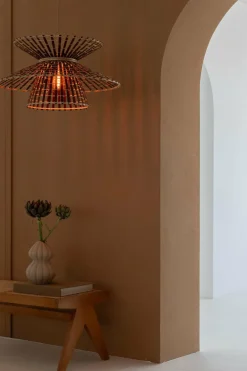 Good&Mojo Hanglamp Machu Picchu bamboe ø57xh.27cm naturel bruin Hot