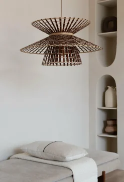 Good&Mojo Hanglamp Machu Picchu bamboe ø57xh.27cm naturel bruin Hot