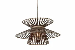 Good&Mojo Hanglamp Machu Picchu bamboe ø57xh.27cm naturel bruin Hot