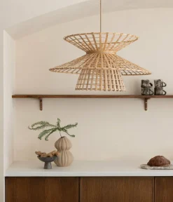 Good&Mojo Hanglamp Machu Picchu bamboe ø57xh.27cm naturel