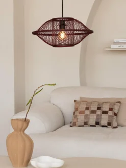 Good&Mojo Hanglamp Maui bamboe burgundy S Online