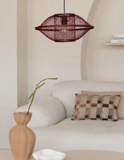Good&Mojo Hanglamp Maui bamboe burgundy S Online
