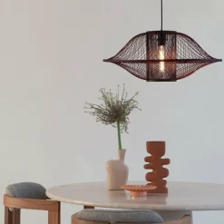 Good&Mojo Hanglamp Maui bamboe ø70xh.30cm burgundy L Sale