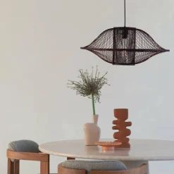 Good&Mojo Hanglamp Maui bamboe ø70xh.30cm burgundy L Sale