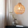 Good&Mojo Hanglamp Mendoza bamboe/kap ø35xh.35cm naturel. S Outlet