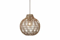 Good&Mojo Hanglamp Mendoza bamboe/kap ø35xh.35cm naturel. S Outlet
