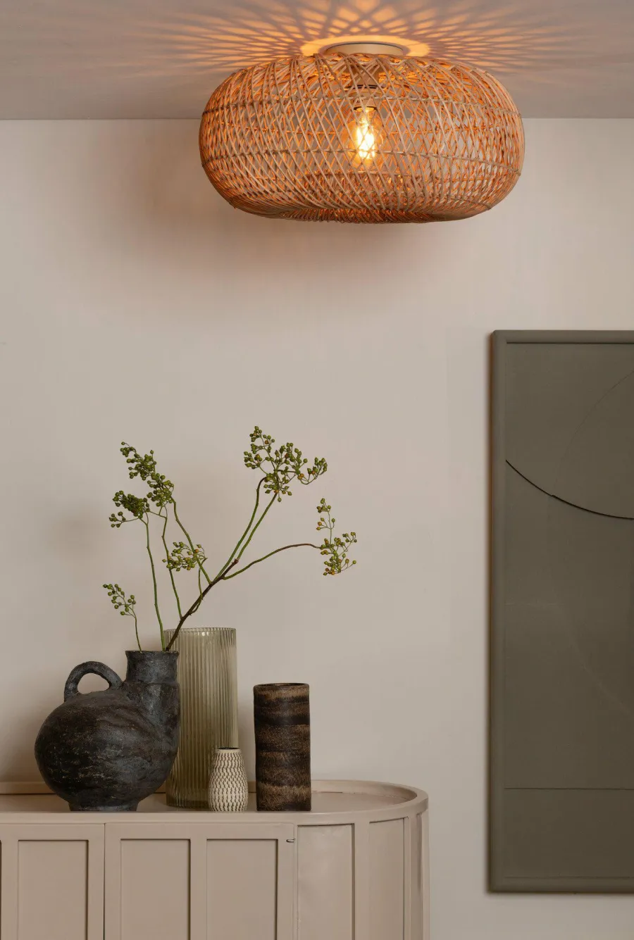 Good&Mojo Plafondlamp Arizona bamboe ø50 naturel S Online