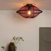 Good&Mojo Plafondlamp Maui bamboe burgundy S Online