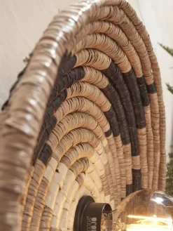 Good&Mojo Plafonniere Andros dia. 45cm zwart/naturel/wit Sale