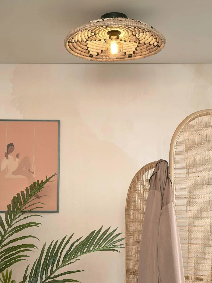 Good&Mojo Plafonniere Andros dia. 45cm naturel/wit New