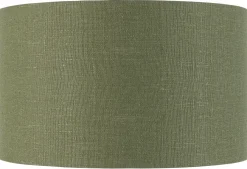Good&Mojo Tafellamp bamboe 5-poot Kilimanjaro h.59cm/kap 32x20cm eco linnen green forest Outlet