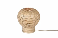 Good&Mojo Tafellamp Barbados bamboe/bol ø25xh.27cm naturel