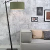 Good&Mojo Vloerlamp Andes bamboe zwart eco linnen green forest Outlet