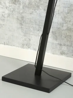 Good&Mojo Vloerlamp Andes bamboe zwart eco linnen green forest Outlet