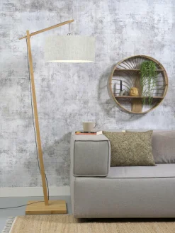 Good&Mojo Vloerlamp Andes bamboe eco linnen licht Sale
