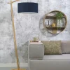 Good&Mojo Vloerlamp Andes bamboe eco linnen blue denim Best