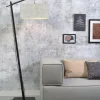Good&Mojo Vloerlamp Andes bamboe zwart eco linnen licht Clearance