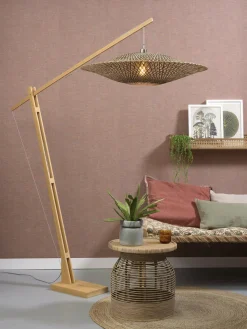 Good&Mojo Vloerlamp Bali bamboe naturel zwart naturel L Ø 87 cm Best