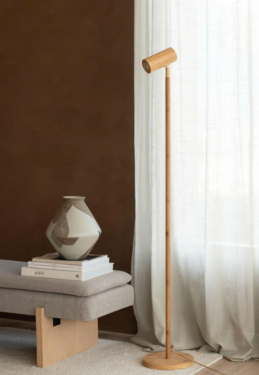 Good&Mojo Vloerlamp bamboe Java naturel Hot