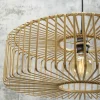 Good&Mojo Vloerlamp Bromo bamboe S zwart – kap Ø 40 naturel Online