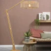 Good&Mojo Vloerlamp Bromo bamboe L naturel – kap Ø 60 naturel Discount