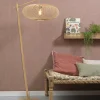 Good&Mojo Vloerlamp Cango bamboe naturel S 176 cm kap Ø 60 naturel New