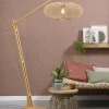 Good&Mojo Vloerlamp Cango bamboe naturel L 207cm kap Ø 60 naturel Clearance