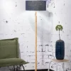 Good&Mojo Vloerlamp Fuji bamboe eco linnen blue denim Sale