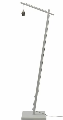 Good&Mojo Vloerlamp Ibiza L white met naturel kap Hot
