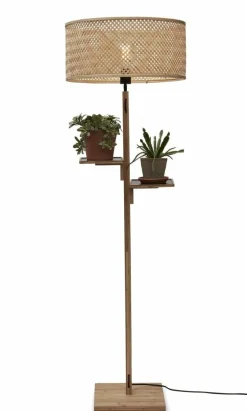 Good&Mojo Vloerlamp Java bamboe met plankjes Hot