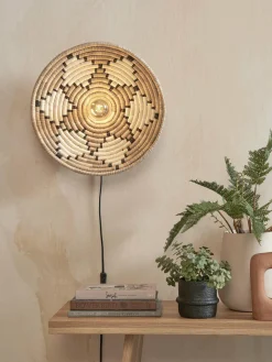 Good&Mojo Wandlamp Andros dia. 45cm naturel/wit New