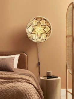 Good&Mojo Wandlamp Andros dia. 45cm naturel/wit New
