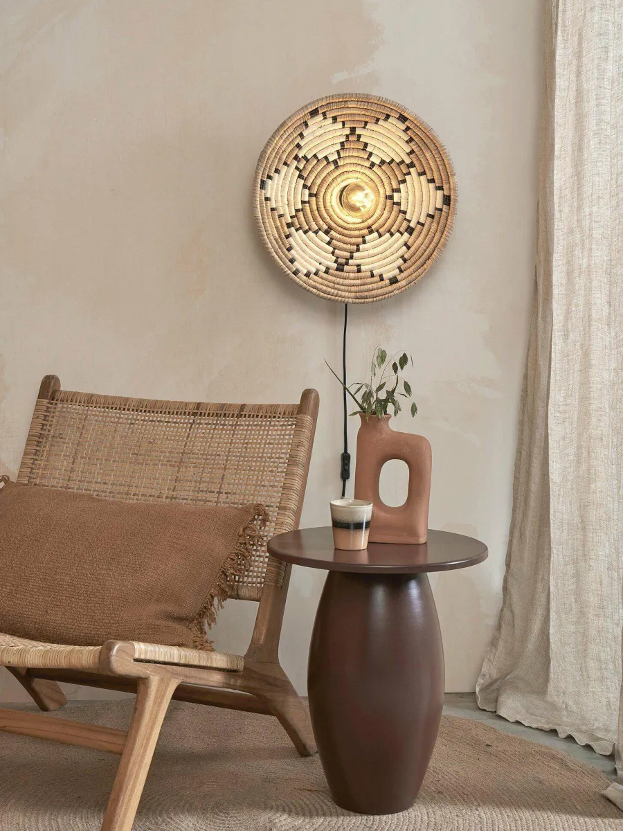 Good&Mojo Wandlamp Andros dia. 45cm naturel/wit New