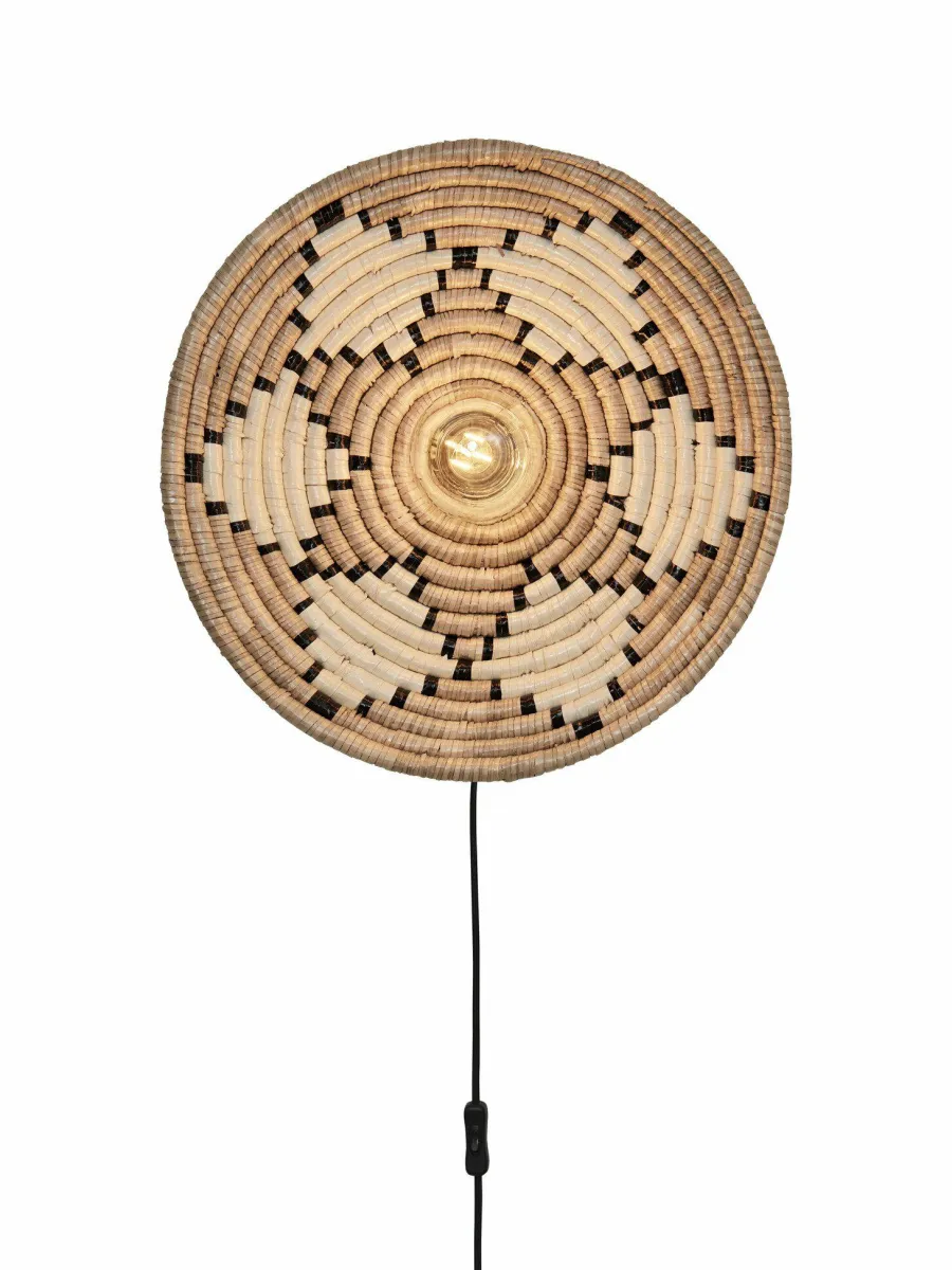 Good&Mojo Wandlamp Andros dia. 45cm naturel/wit New