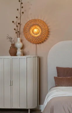 Good&Mojo Wandlamp Arizona bamboe ø50x23cm naturel S
