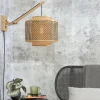 Good&Mojo Wandlamp Bhutan bamboe naturel Ø 40 zwart naturel S Best