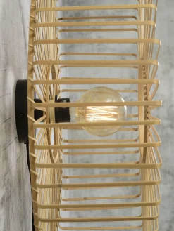 Good&Mojo Wandlamp Bromo bamboe Ø 60 naturel L