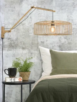 Good&Mojo Wandlamp Bromo bamboe naturel Ø 60 naturel L Clearance